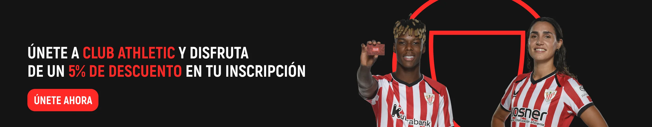 Únete a Club Athletic y disfruta de un 5% de descuento en tu inscripción