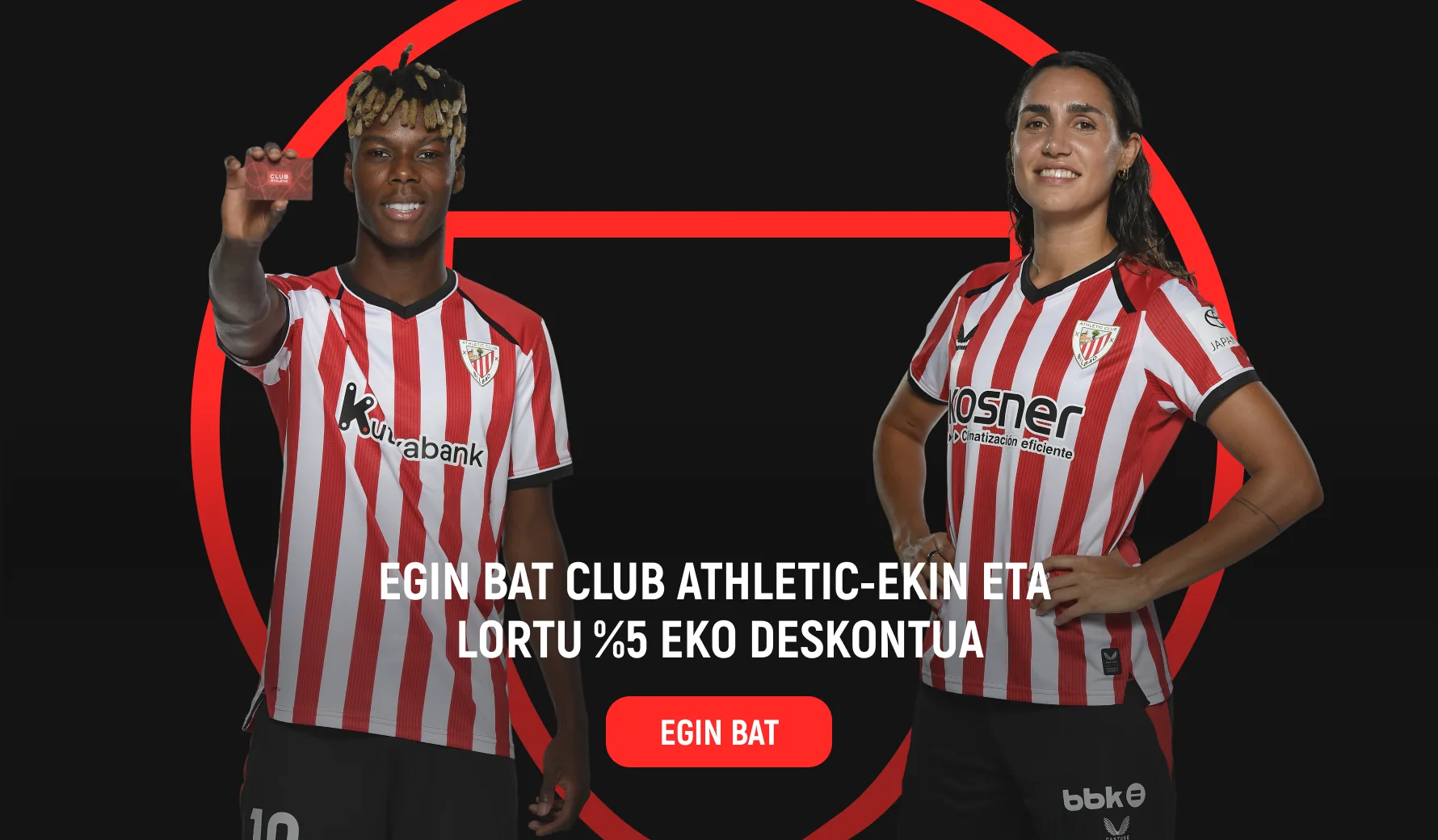 Egin bat Club Athletic-ekin eta lortu %5eko deskontua izena ematean